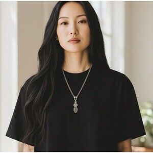 Vintage Cookie Lee Double Strand Y-Drop Pendant Necklace